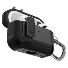 NUART 鎖扣防摔耳機殼, AirPods Pro 2/AirPods Pro, 黑色, 1個