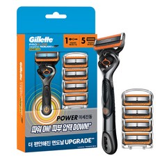 Gillette 吉列 ProGlide 鋒隱動力刮鬍刀柄 + 5入刀片組, 1套