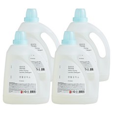 생활공작소 실내건조 프레시 플로럴 향 세탁세제 본품, 3L, 4개