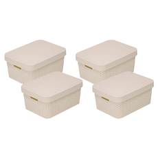 커버 바스켓, BROWN, 4개