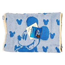 Disney 迪士尼 米奇經典花紋洗臉巾 28 x 51cm 60g, 1入, 藍色