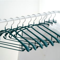 JMIL 簡約防滑西裝衣架, 1套, 深綠色