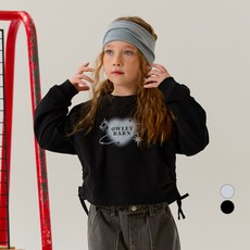 OWLEYBARN 女童Love抽繩大學T恤