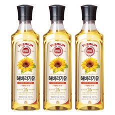 Haepyo 葵花油, 500ml, 3個