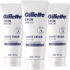 溫和滋潤刮鬍膏, 3入, 177ml