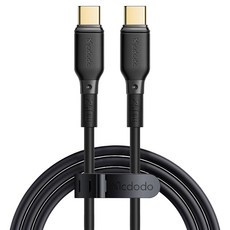 Mcdodo 麥多多 240W Type-C to Type-C PD 高速充電 TPE 傳輸線, 2m, 黑色, 1個