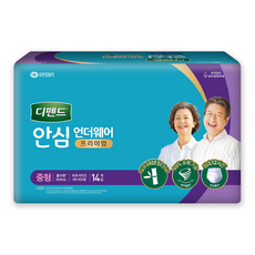 Depend 利清爽 男女通用安心內褲型頂級成人紙尿褲, 中型, 14入, 1個