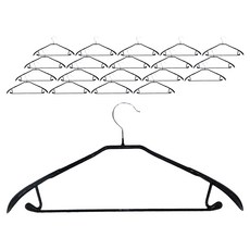 LIENO 防滑塗層西裝衣架 45cm, 20個, 黑色