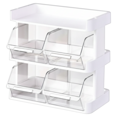 茶包收納盒 3層, 象牙白, 1個