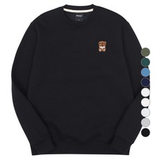 okstar 男女通用迷你睏睏熊刺繡特級雙面棉大學T