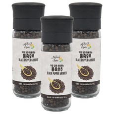 Natural Spice 現磨原粒黑胡椒研磨罐, 55g, 3個