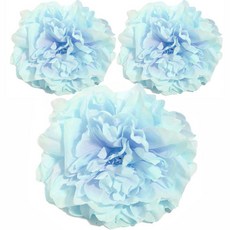 MIMINEAQUA 鬥魚絲綢花朵床 淺藍色, 3個