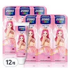 2080 키즈 시크릿 쥬쥬 마일드 치약, 80g, 12개