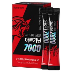 Nutri D-DAY Signature活力精胺酸7000液態隨身包 15條入, 300g, 1盒