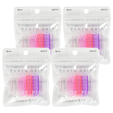 KUTSUWA HiLiNE 大人果凍握筆套 RB024D, 可愛色系, 4包