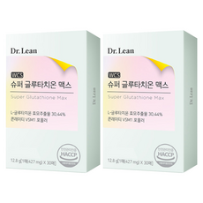 Dr.Lean 超級麩胱甘肽Max 30張, 2個, 12.8克