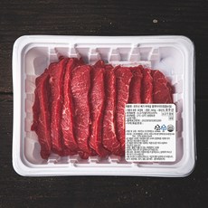 호주산 메가 부채살 플랫아이언로스 힘줄손질 (냉장), 800g, 1팩