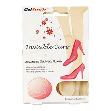 GelSmart凝膠腳跟防磨貼片 舒適隱形防滑 減少摩擦 適用各種鞋款, 1雙, 1件