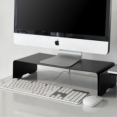 ALPHAPLAN 鐵製螢幕架 FMS-470, 深邃黑