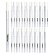 SAKURA Gelly Roll Souffle Gel Ink Pen 0.8mm, 白色, 30個