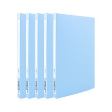希望文件 PP 無打孔文件, 天藍色, 5個