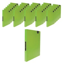 PP強力夾式資料夾 橫式, 淺豆綠, 30個