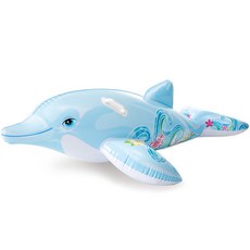 INTEX 海豚造型充氣坐騎游泳圈, 1個