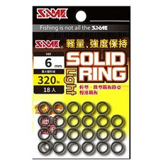 SAME 強力實心環(細軸)#6mm, 輕量耐用，攀岩登山必備, 混合色, 1入