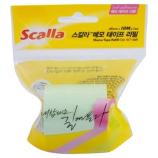 스칼라 메모테이프 리필 MT-48R, 그린, 1매, 1개