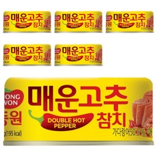 동원 매운 고추참치, 150g, 6개