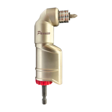 PANRICO 百利世 起子機轉90度轉接頭，1/4"(6.35mm)六角軸，L型角度轉換器，適用電鑽/起子機，最大承受扭力62N.m / 632 kgf.cm, 1個