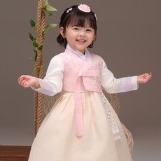 The Ye Hanbok 女孩塞娜粉色韓服套裝 371
