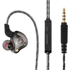 有線入耳式耳機 3.5mm, 黑色, X2