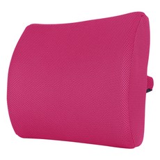 마메 바른자세 메모리폼 등받이쿠션, 핑크