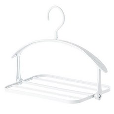 空間活用多功能5層旅行用折疊衣架, 1個, 1號白色