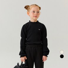 OWLEYBARN 女童蓬鬆羅紋半高領T恤