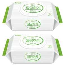 Tamsaa 濕紙巾 帶蓋式 韓國原產, 100張, 2包