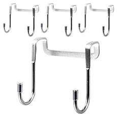 THELIVING 不銹鋼雙門掛鉤衣架, 單色, 4個