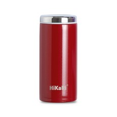 HiKaRi 簡約迷你保溫瓶, 紅色, 200ml, 1個
