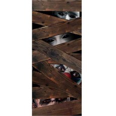 PARTYHAE 萬聖節門板裝飾貼, 恐怖眼睛