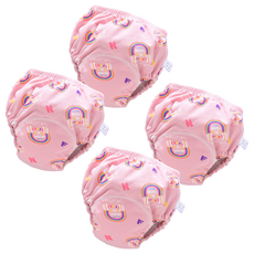 스타도어 유아용 큐트패턴 배변팬티 2p 세트, 무지개, 2개