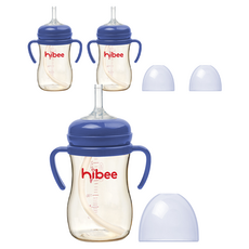 hibee EASYU重力球吸管學習杯 第2階段, 海軍藍, 3個