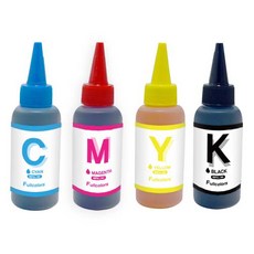 Fullcolors 全彩 Canon / HP / Samsung / Epson / LG / Brother 相容填充墨水 100ml x 4色, 1套, 混合色