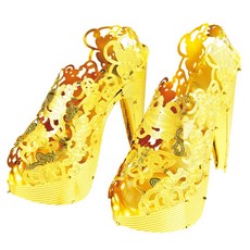 OPUS 東齊金工 3D立體金屬拼圖/DIY建築模型益智玩具 J12203 77 x 27 x 58mm, 高跟鞋, 1個