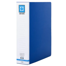 Lan CHYn 連勤牌文具 三孔有耳2吋圓型夾 PP材質 鐵夾、紙, 藍色, 1個