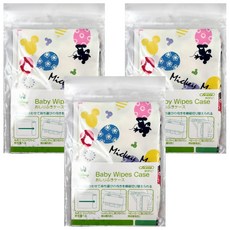 Skater 濕紙巾收納抽取包, 米奇系列, 3個