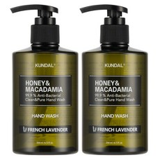 KUNDAL 昆黛爾 蜂蜜澳洲堅果香氛洗手乳 法式薰衣草香, 258ml, 2瓶