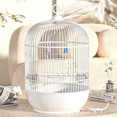 Carno 卡諾 蘭博爾 掛式圓頂鈴鐺鳥籠, 1個, 白色