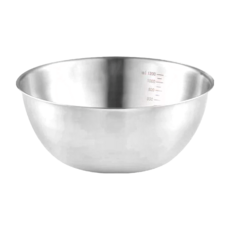 德利生活 304不鏽鋼多功能帶刻度加熱調理盆, 大, 1200ml, 1個