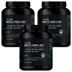 EXTREME 蛋白質&白胺酸平衡複合粉 巧克力口味, 1kg, 3個